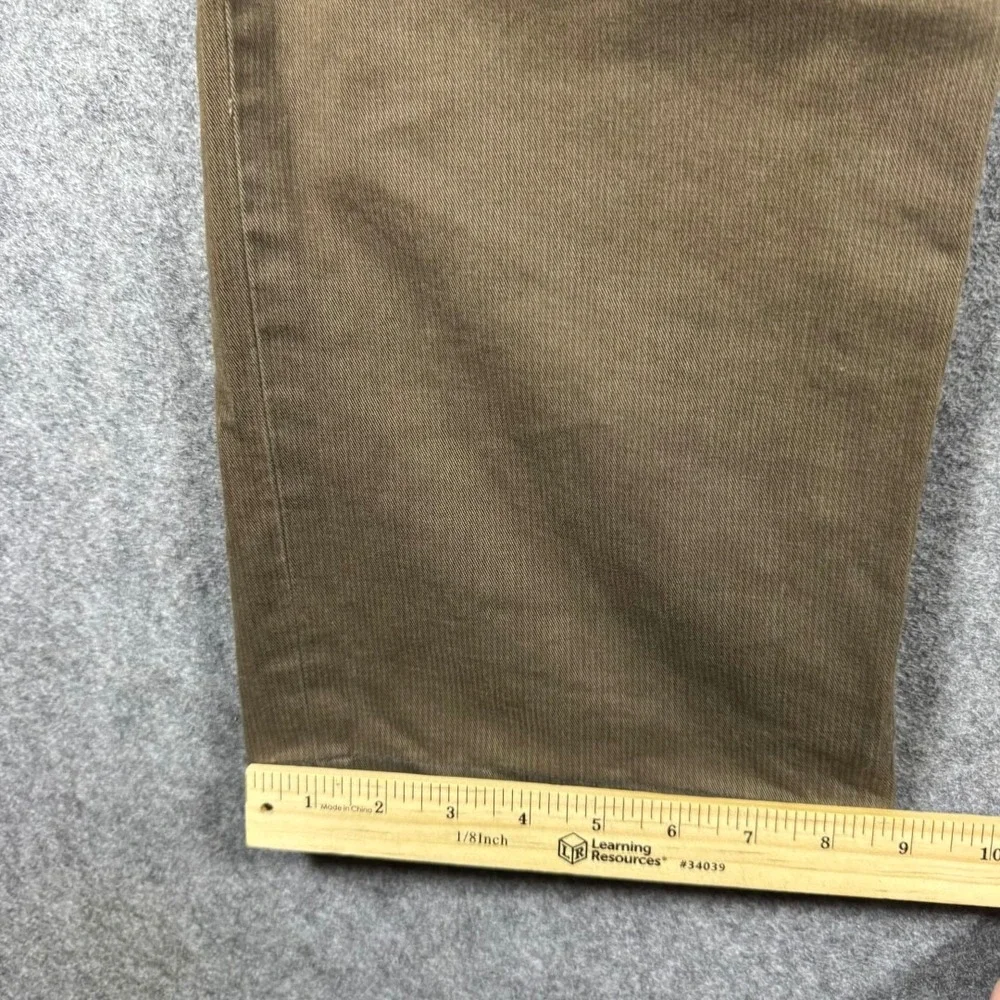 Banana Republic Mens Straight Dress Chino Brown Pants 35x32 Cotton Twill‎ *read*